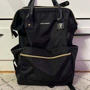 Everyday black backpack